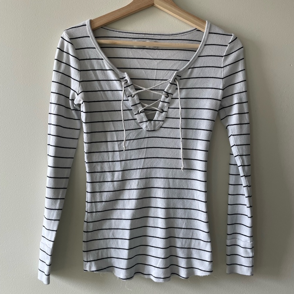 Abercrombie & Fitch Lace Up Top